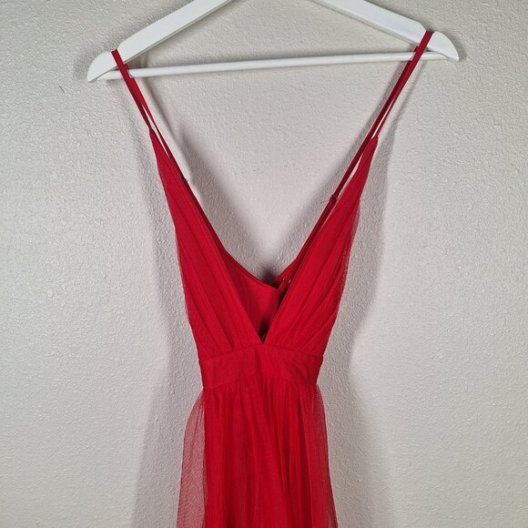 Women dresses Uptown American Red Maxi Size S - Picture 2 of 7